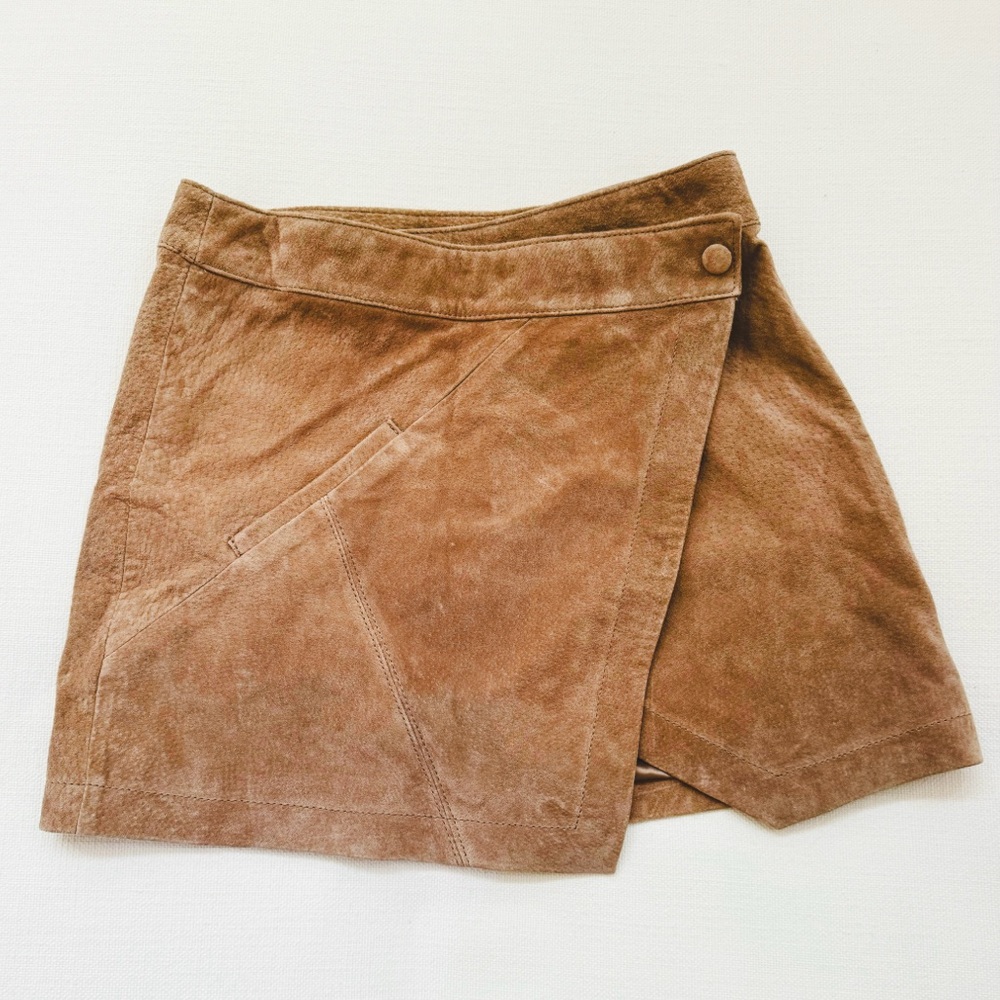 Blank NYV brown suede skirt